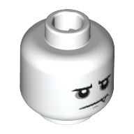 Lego hlava, bílá (6221479)